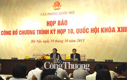 Nhiều nội dung mới trong kỳ họp thứ 10, Quốc hội khóa XIII - ảnh 1